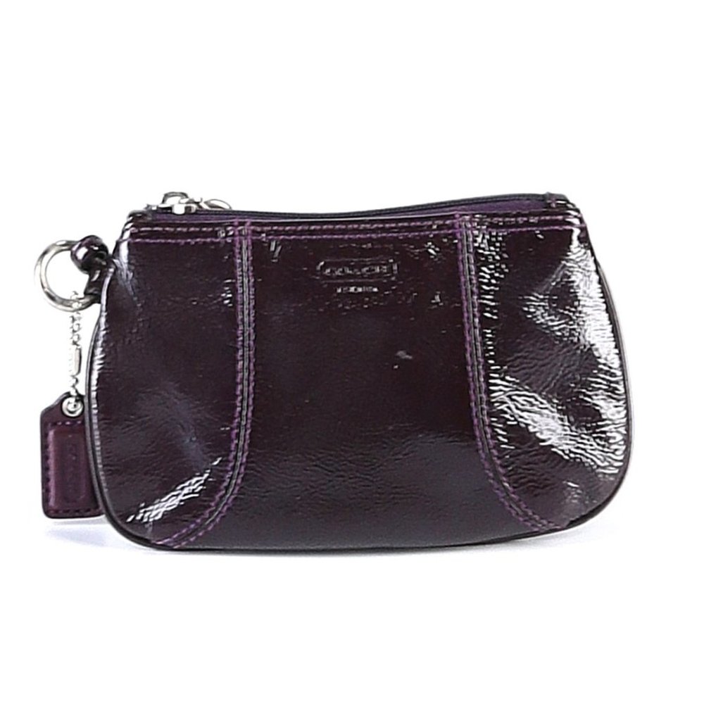 Coach Leather Wristlet, Purple EUC